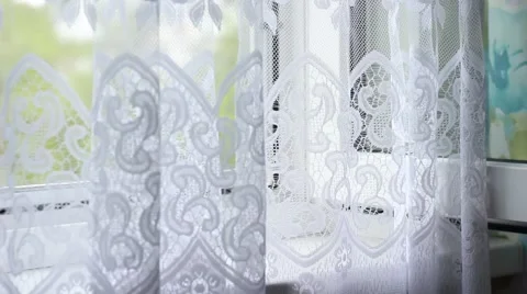 Curtain waving in a kitchen 動画素材 63456612