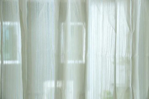 Curtain on the window Stock Photos