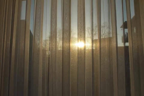 Curtained Sunset Timelapse From Table Level Stock Footage 331910090