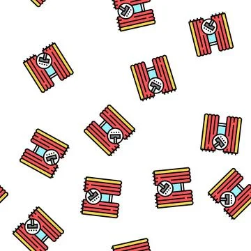 Curtains and blinds cleaning vector seamless pattern Stock Illustration