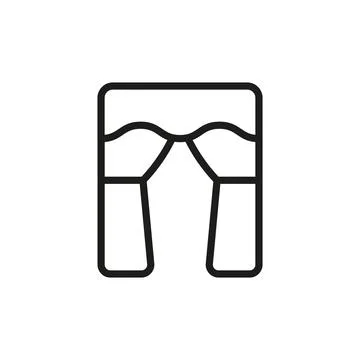 Curtains blinds icon vector design templates simple and modern Stock Illustration
