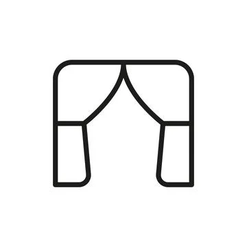 Curtains blinds icon vector design templates simple and modern Stock Illustration