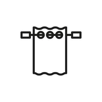 Curtains blinds icon vector design templates simple and modern Stock Illustration