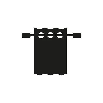 Curtains blinds icon vector design templates simple and modern Stock Illustration