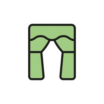 Curtains blinds icon vector design templates simple and modern Stock Illustration