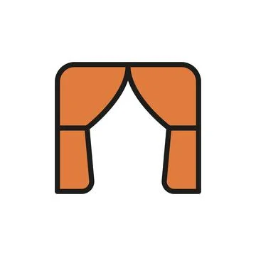 Curtains blinds icon vector design templates simple and modern Stock Illustration