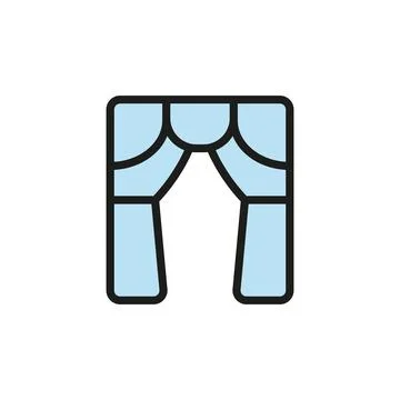 Curtains blinds icon vector design templates simple and modern Stock Illustration