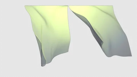 Curtains Blowing In The Wind On Alpha Video stock 168566994