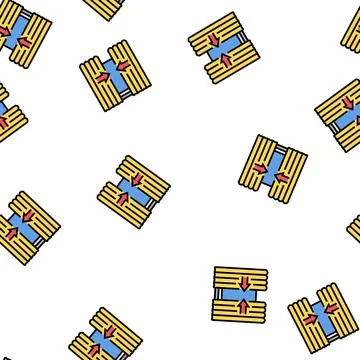 Curtains control smart home vector seamless pattern Stock Illustration