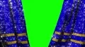 Curtains glitter sparkle opening and closing stage theater cinema green screen 4k or 4k+ Resolution