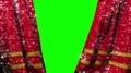 Curtains glitter sparkle opening and closing stage theater cinema green screen 4k or 4k+ Resolution