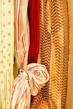 Curtains knot Stock Photos