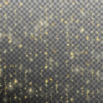 Curtains made of gold threads. EPS 10 Stock Illustration