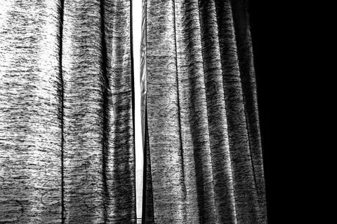 Curtains monochrome Stock Photos
