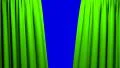 Curtains opening and closing stage theater cinema blue screen 4K 4k or 4k+ Resolution