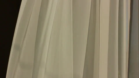 Curtains in the wind Stock Footage 24509893