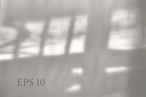 Curtains window shadow. Mesh soft overlay light effects Stock Illustration