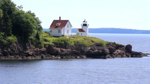 At The Curtis Island Light Stock Footage 188179605