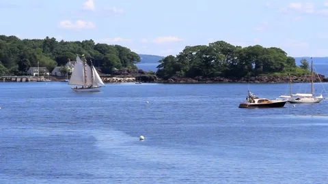 At The Curtis Island Light Stock Footage 188181789