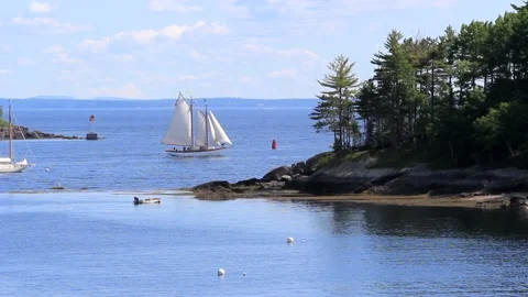 At The Curtis Island Light Stock Footage 188182425