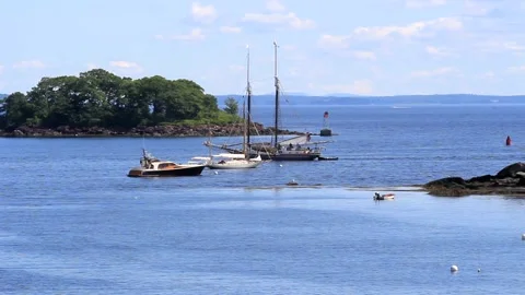 At The Curtis Island Light Stock Footage 188182727