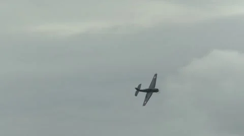 Curtiss Helldiver - 2 shots Stock Footage 8836573