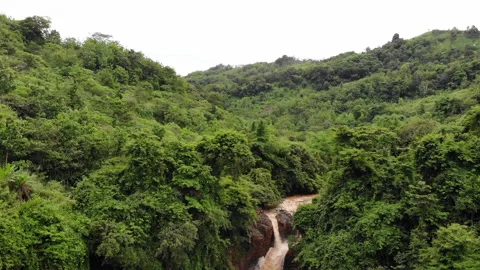 Curug Geopark Ciletuh, West Java Stock Footage 147959119
