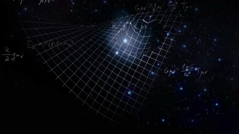 Curvature of the space-time continuum under the influence of mass, Stock Footage 220666475