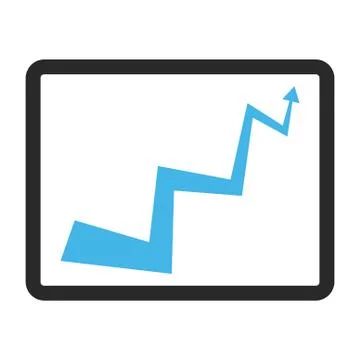 Curve Arrow Framed Vector Icon Stock Illustration