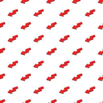 Curve arrow pattern, cartoon style Stockillustratie