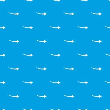 Curve arrow pattern seamless blue 스톡 일러스트