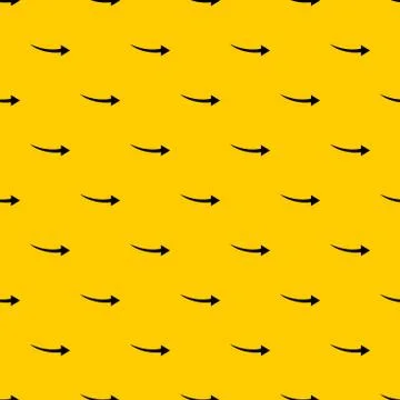 Curve arrow pattern vector Illustrazione stock