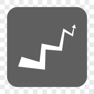 Curve Arrow Rounded Square Button Illustrazione stock