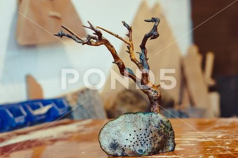 Curve branch decor Stock Photos