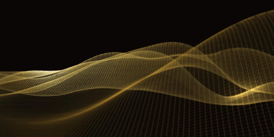 The curve of the digital connection structure Future table Abstract Geometric Stock Illustration