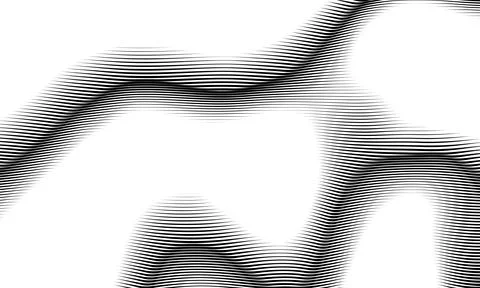 Curve Gradient Shape on Transparent Background. Illustration