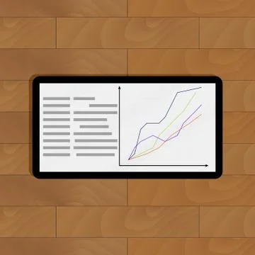 Curve line graphic Illustrazione stock