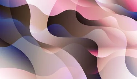 Curve Line Layer Background. For Creative Templates, Cards, Color Covers Set. Stock Illustration