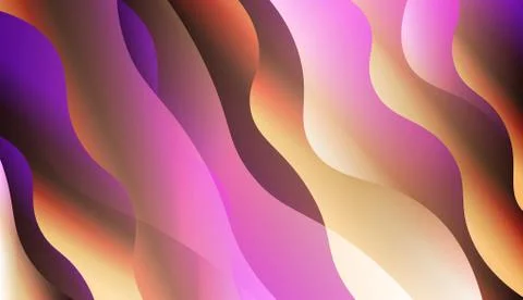 Curve Line Layer Background. For Creative Templates, Cards, Color Covers Set. Stock Illustration