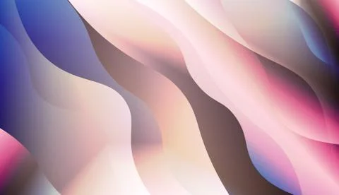 Curve Line Layer Background. For Elegant Pattern Cover Book. Vector Illustrat Stock Illustration