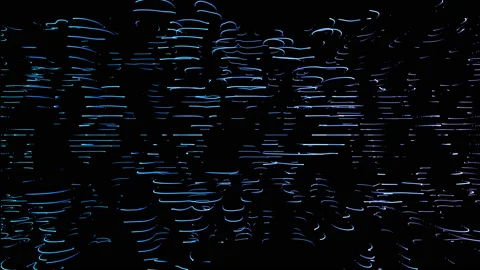 Curve Line Points Stock Footage 135083825