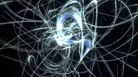 Curve neon lines neuron learning able to loop Stock Footage 316867471