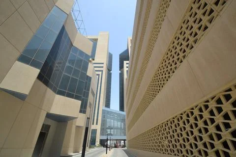 Curve pattern Modern building ceiling wall Architecture details Foto stock