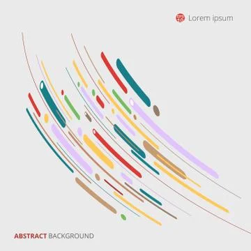Curve patterns of abstract for background presentation. Stock Illustration
