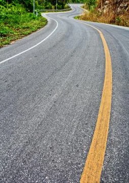 Curve road Stock Photos