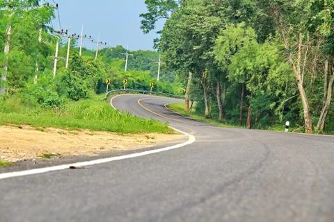 Curve road Stock Photos
