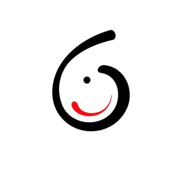 Curve Smile vector sign Stock Illustration