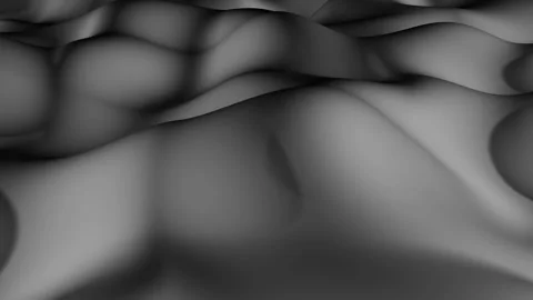 Curve wave black bg able to loop endless Stock Footage 320062851