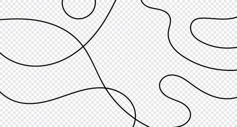 Curve waves pattern. Thin line wavy abstract background. Line art striped g.. 스톡 일러스트