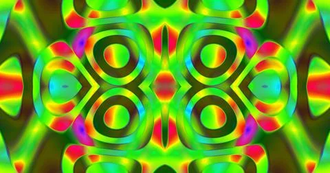 Curve Waves Symmetric Pattern Background Trippy Psychedelic Fantasy Stock Illustration